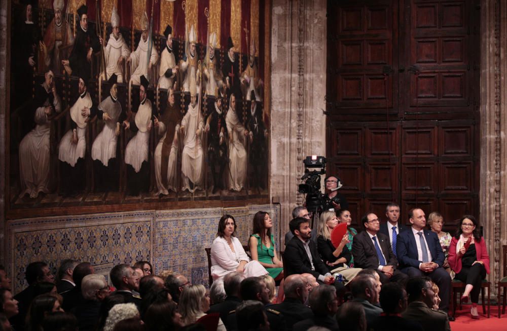 Acto institucional por el 9 d'Octubre en el Palau de la Generalitat