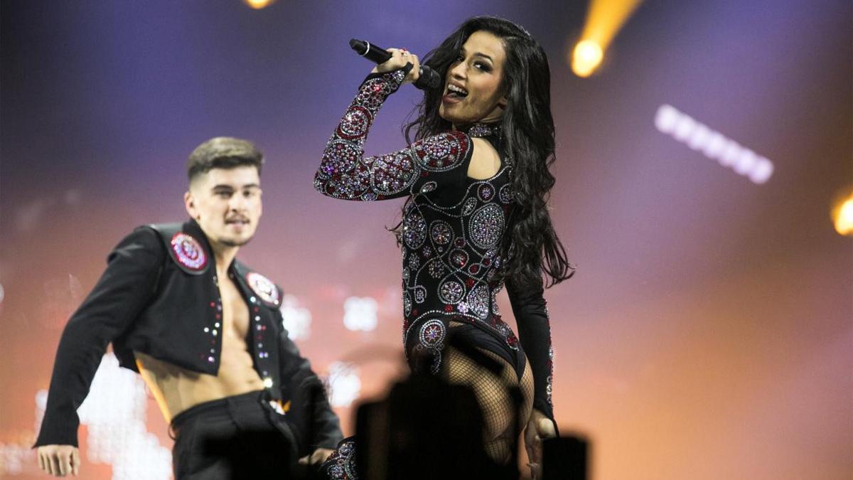 Chanel Terrero interpreta SloMo durante su 2 ensayo en Eurovisión