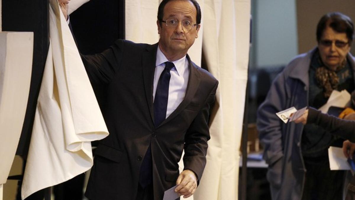 Francois Hollande vota en Tulle