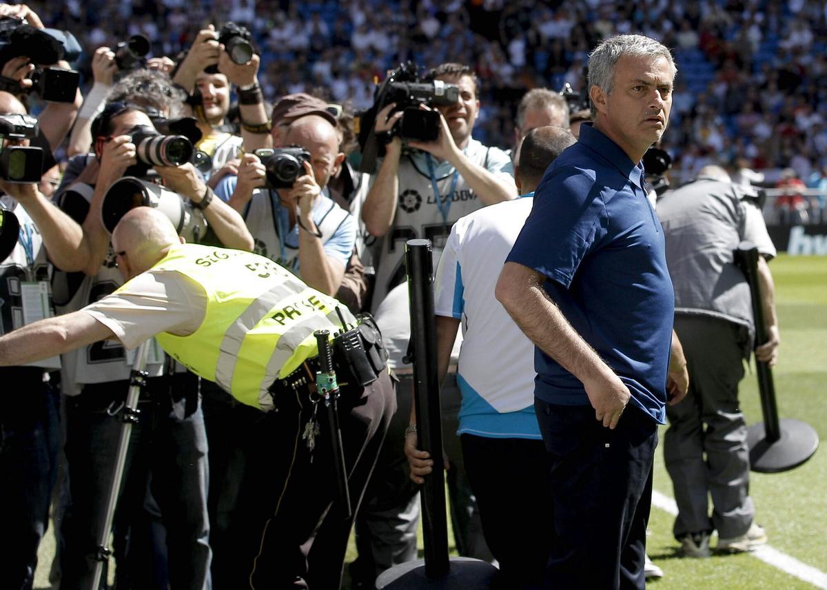 El técnico portugués del Real Madrid, José Mourinho.