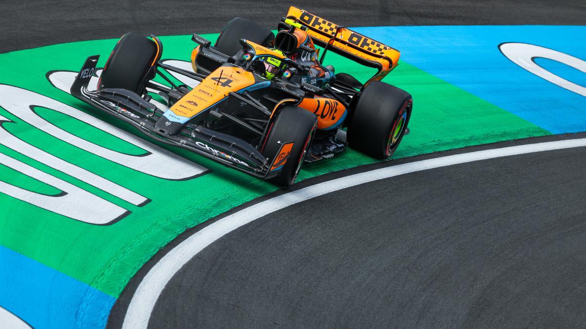 Lando Norris during the 2023 Formula 1 Heineken Dutch Grand Prix, 13th round of the 2023 Formula One World Championship from August 25 to 28, 2023 on the Zandvoort Circuit.