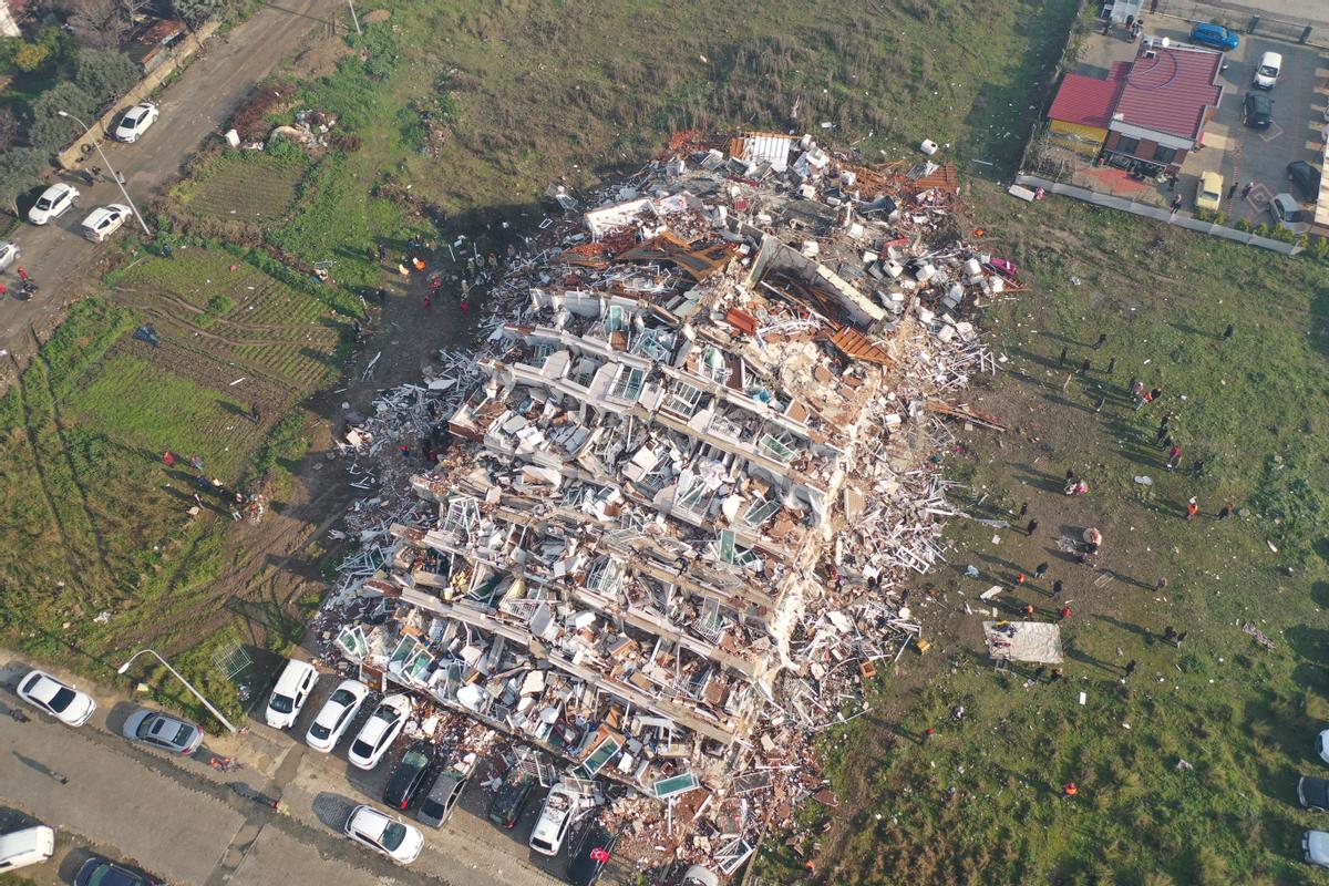 Escalofriantes imágenes aéreas del terremoto de Turquía