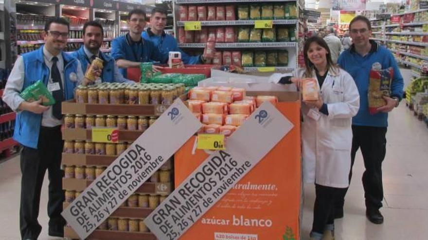 Recogida de alimentos en Carrefour