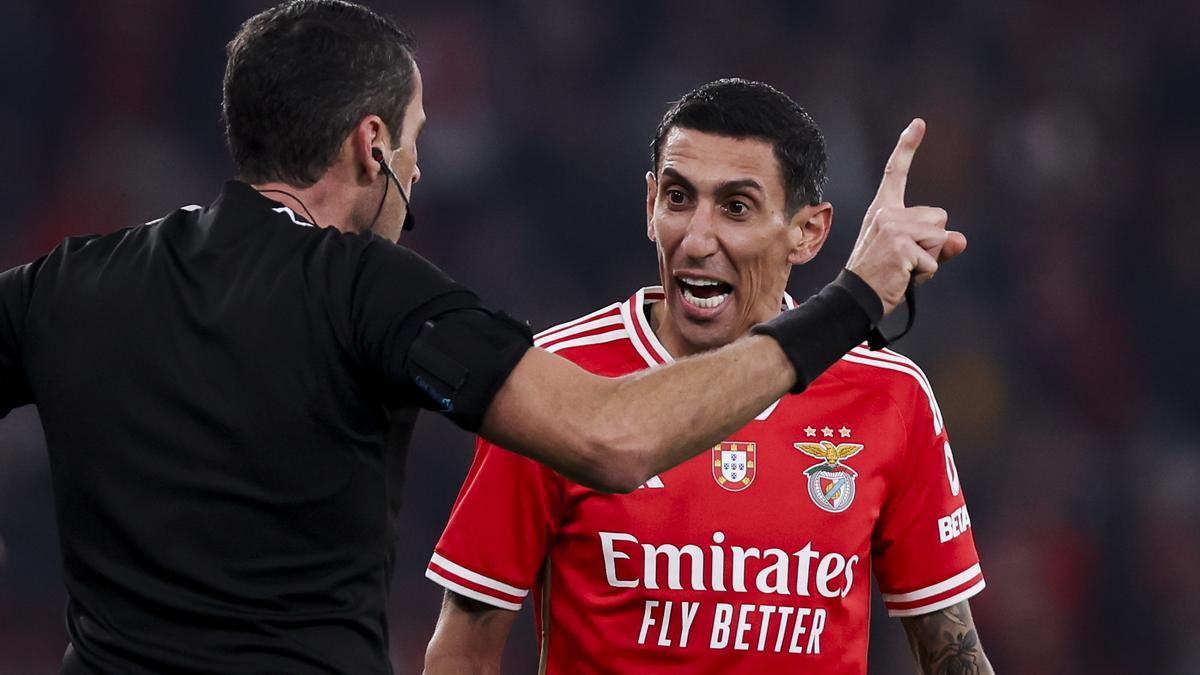 Di María vivió un encuentro lleno de tensión ante el Braga