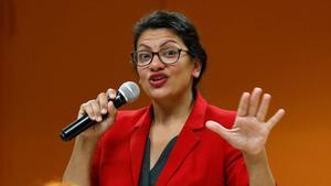 La congresista por Detroit Rashida Tlaib.