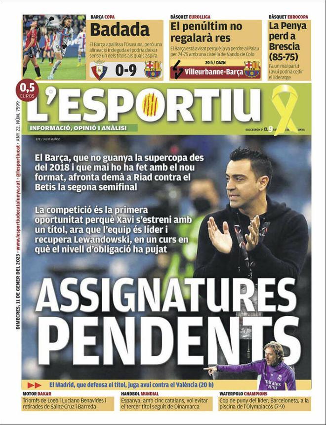 Las portadas de la prensa deportiva de hoy