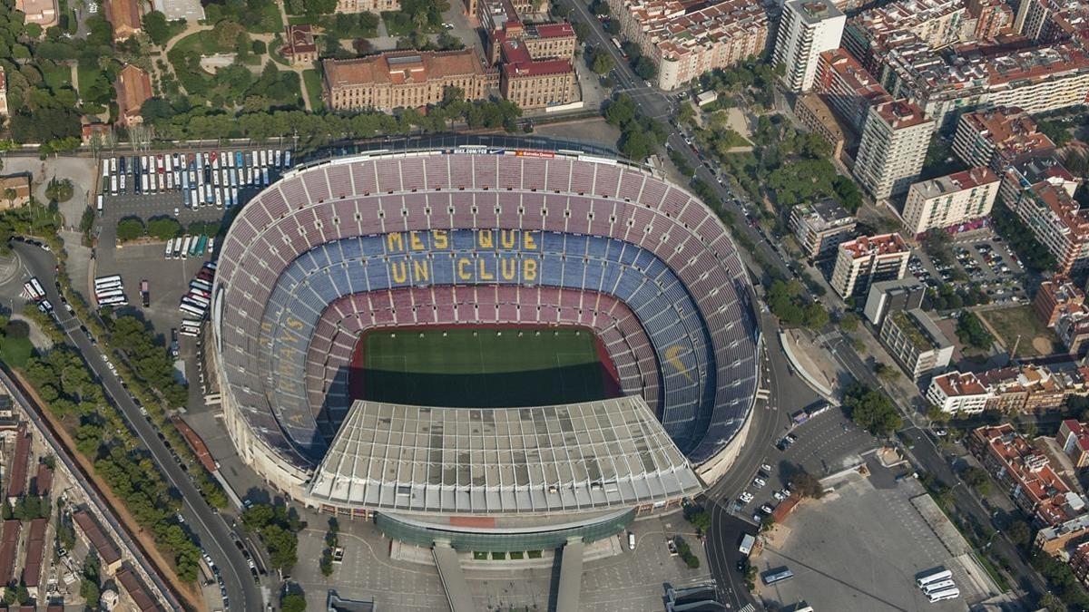 Vista aerea del Camp Nou