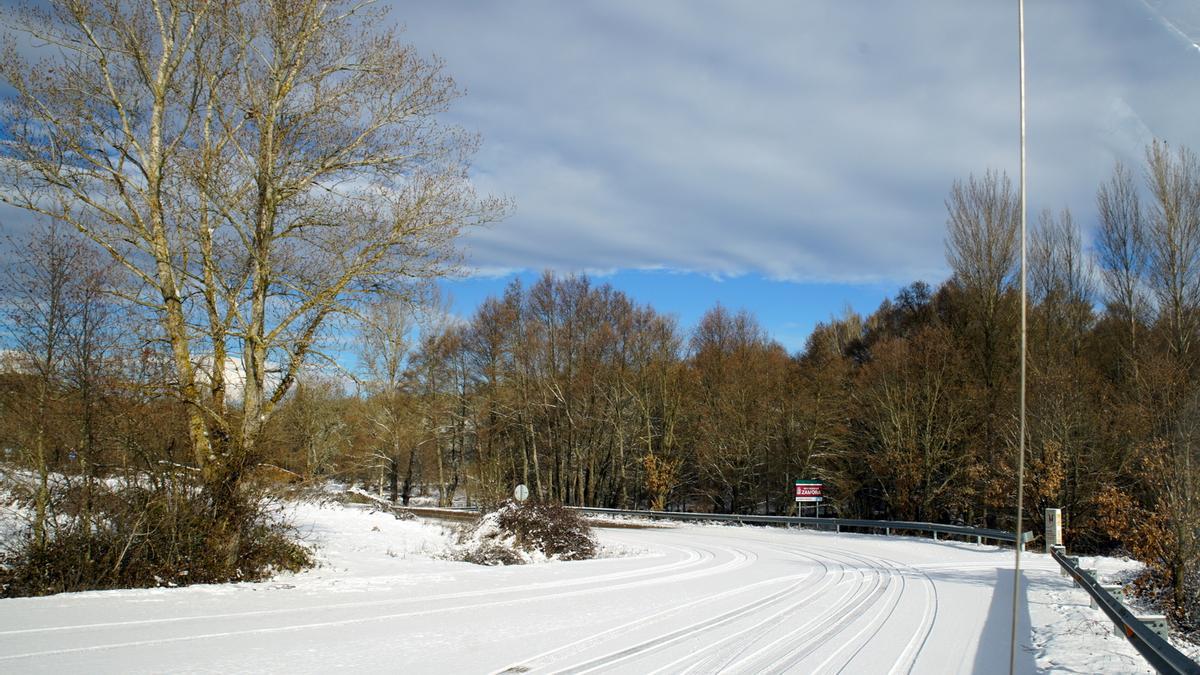 GALERÍA | La nieve del temporal Filomena llega a Aliste