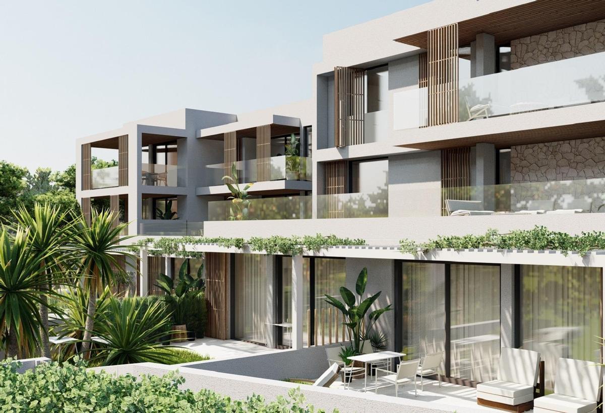 Vista exterior del apartamento de Portopetro