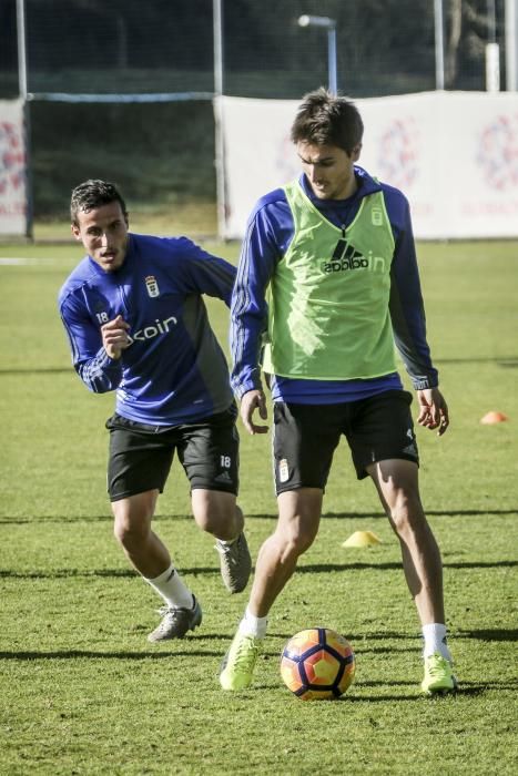 Entrenamiento del Real Oviedo en El Requexón