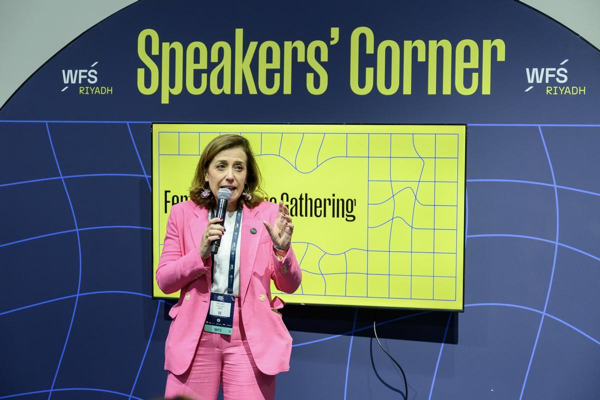Marian Otamendi, CEO del WFS, durante la cita de Riad, la última celebrada hasta la fecha.
