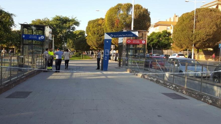 Incendio en el metro de Palma