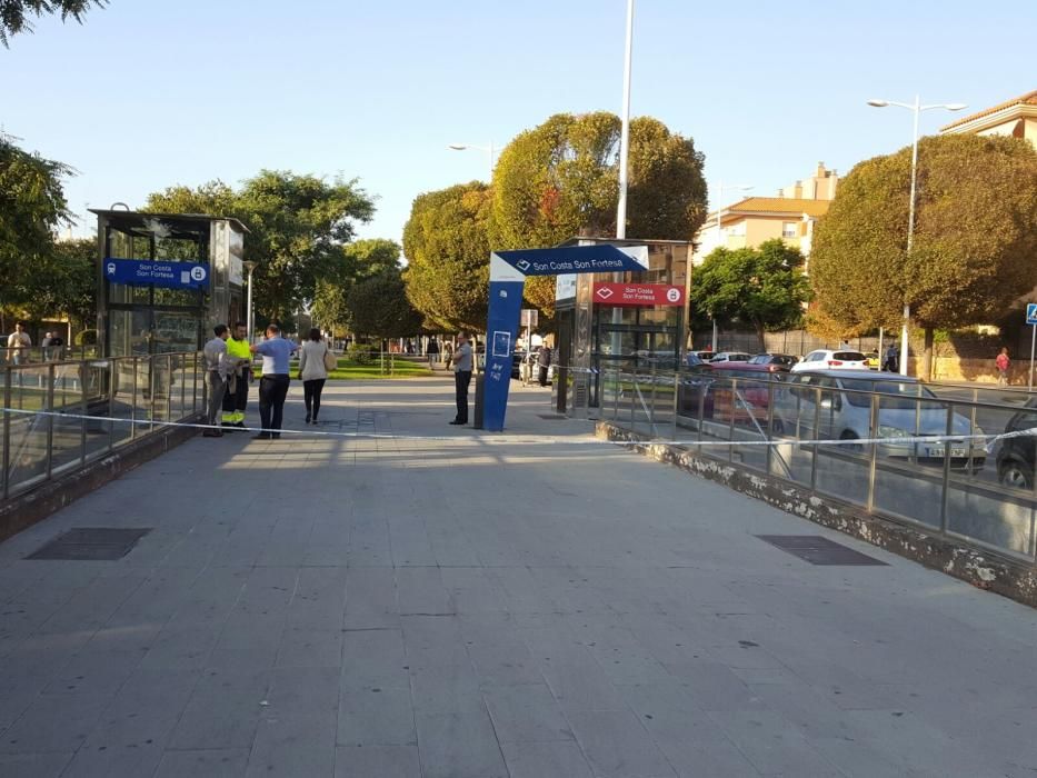 Incendio en el metro de Palma