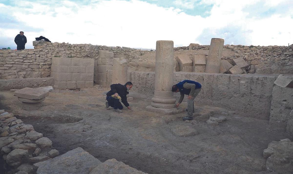 Detalle del yacimiento arqueológico de Ategua, que se encuentra en Santa Cruz.