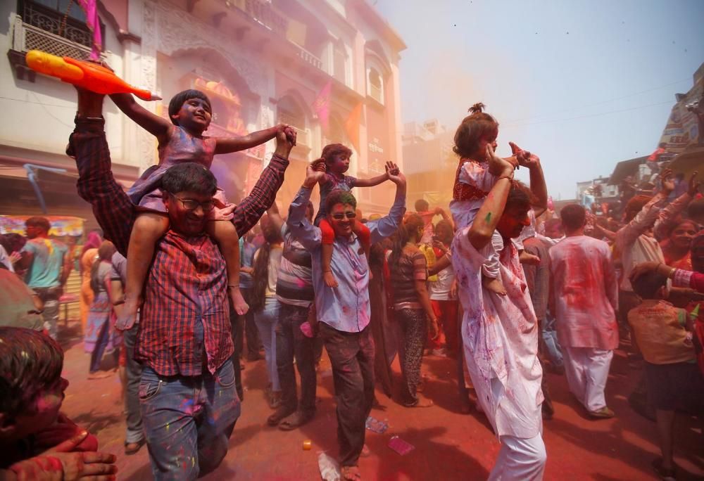 Holi, el festival dels colors, a Kathmandu