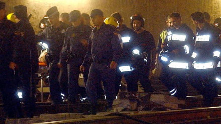 Imagen de archivo de otro accidente en el metro de Barcelona.