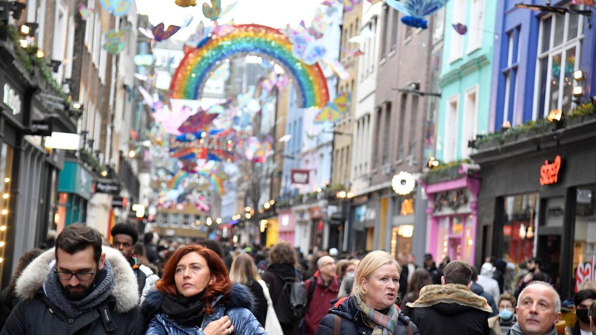 Ambiente en Carnaby Street (Londres).