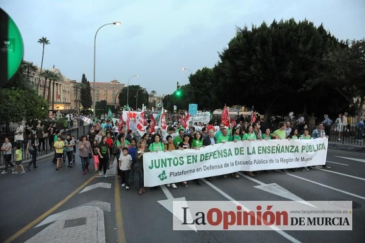 Manifestación contra la LOMCE en Murcia