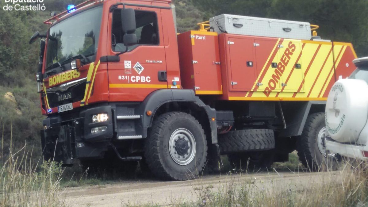 Un camión de los bomberos de la Diputación de Castellón.