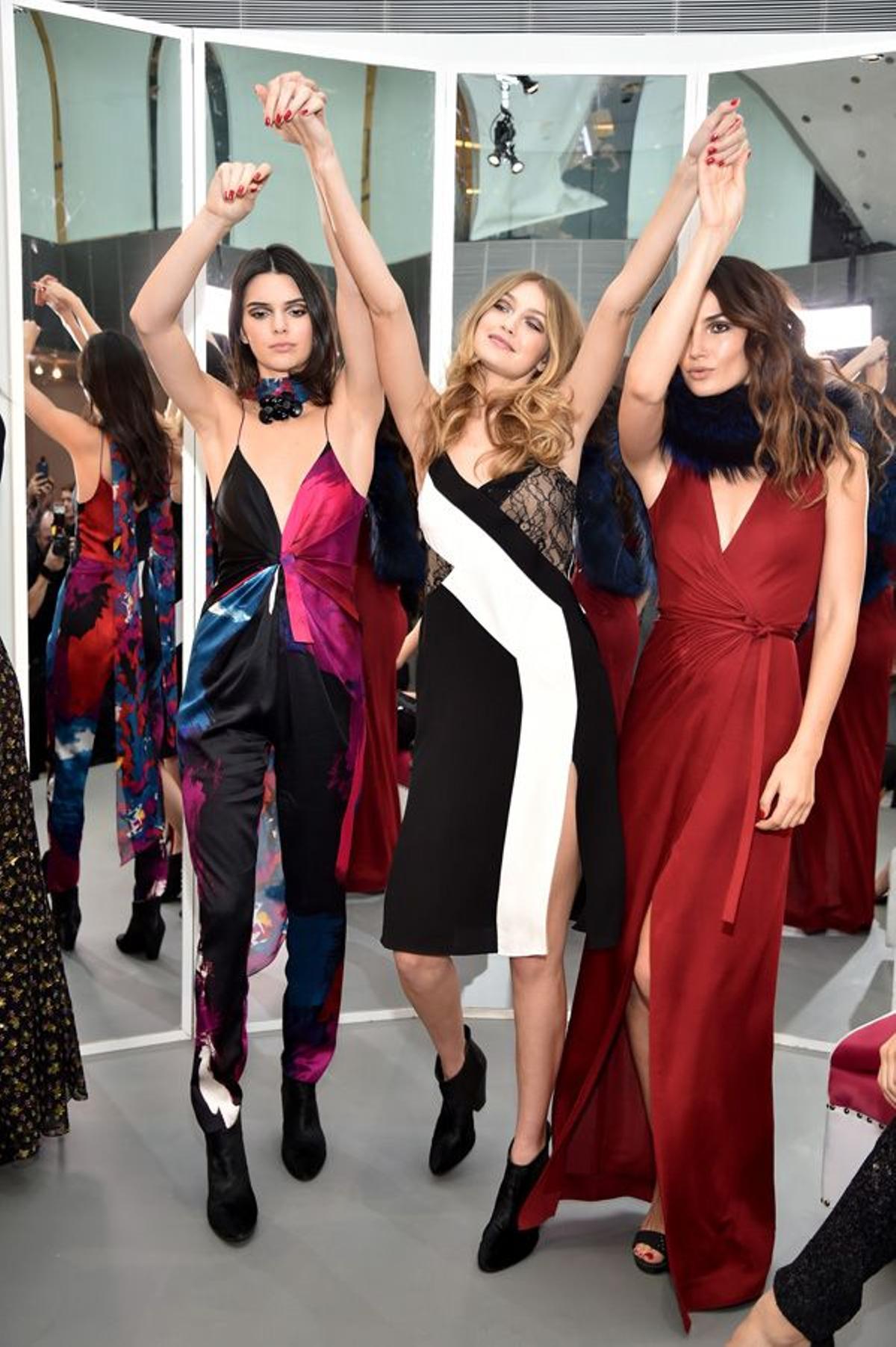 Diane Von Furstenberg Otoño/Invierno 2016: Gigi Hadid, Kendall Jenner y Lily Aldridge