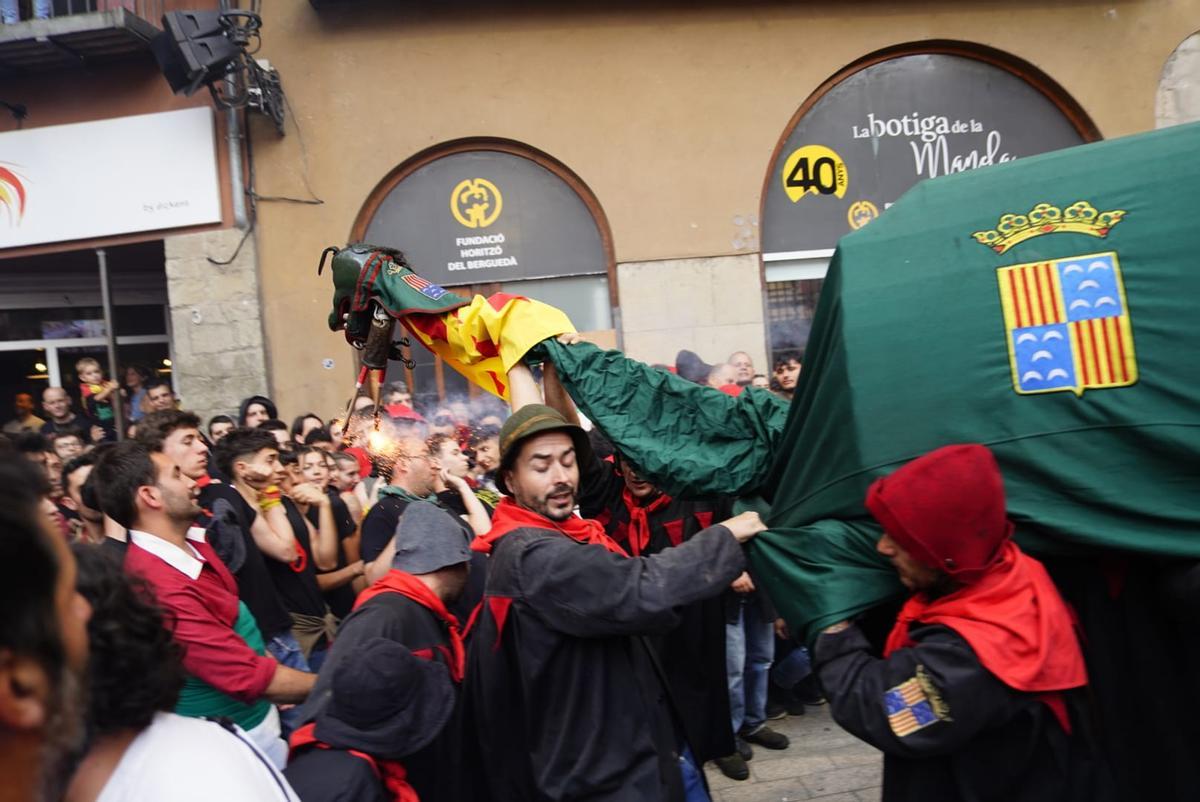 El Passacarrers de Patum d'aquest dissabte al vespre, en imatges