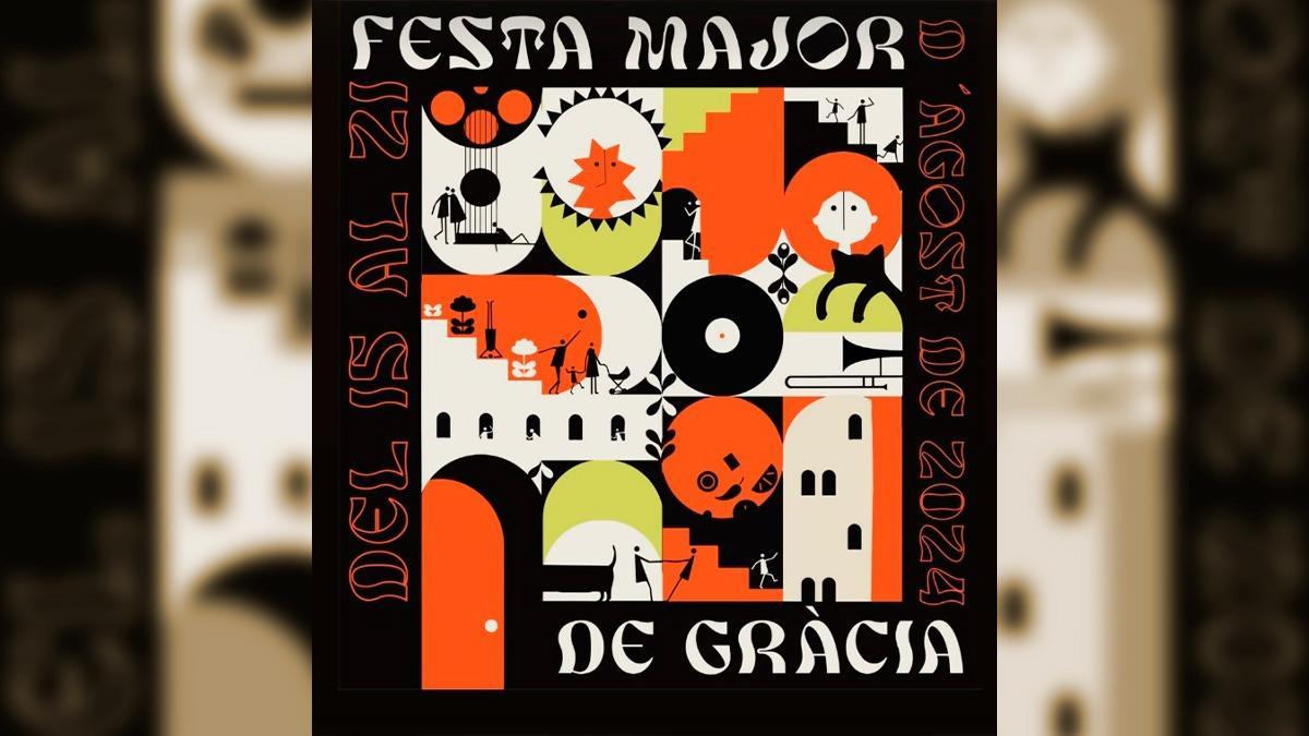 El cartel ganador de la Fiesta Mayor de Gràcia de 2024.