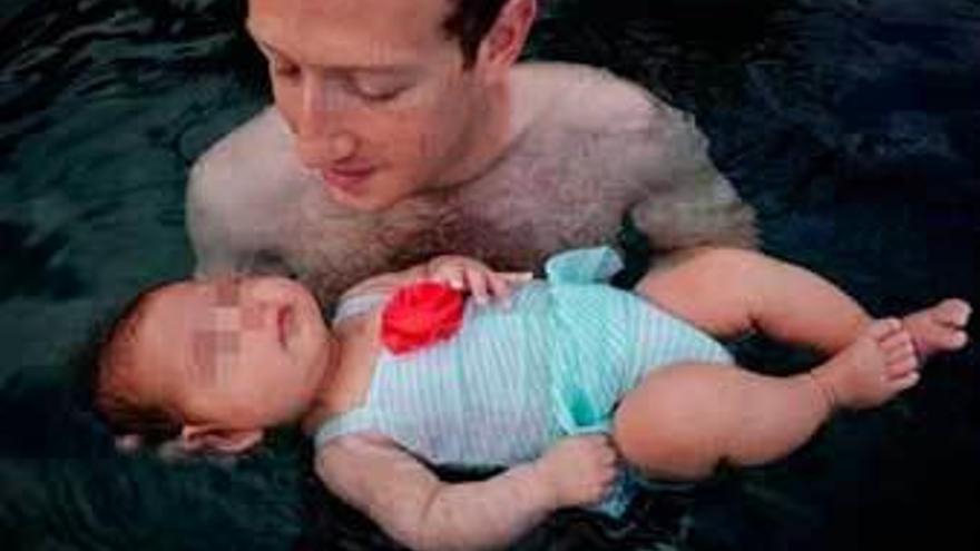 Mark y Max Zuckerberg.