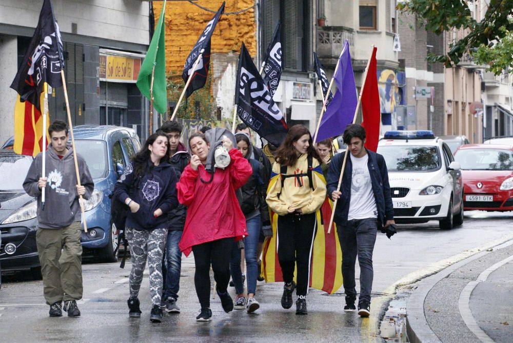 Protesta estudiantil a Girona.