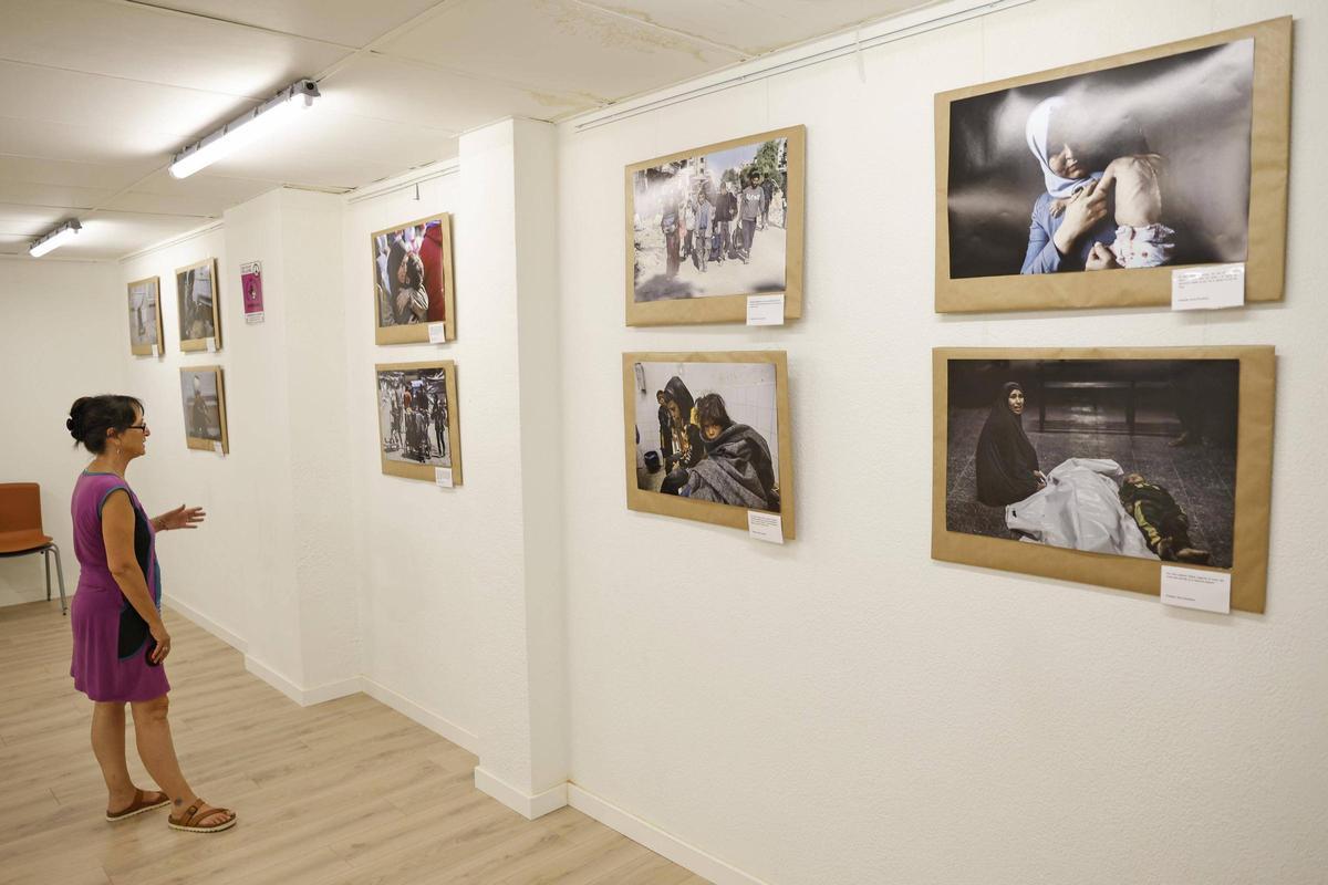 Les imatges de l'exposició fotogràfica de Gaza