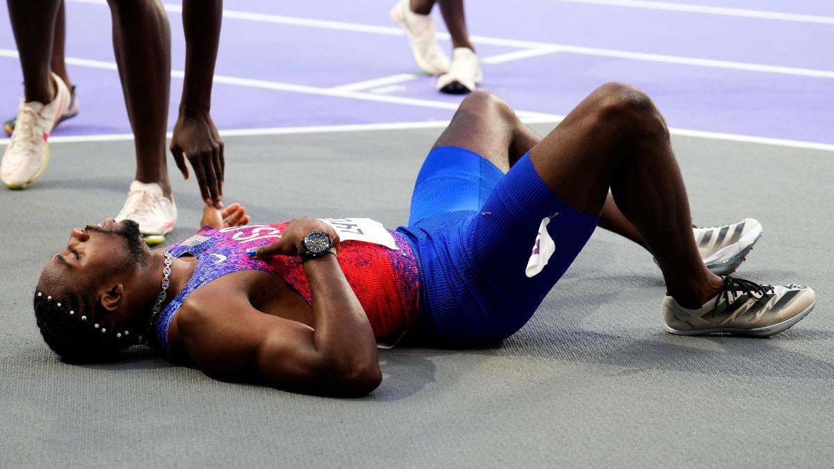 Noah Lyles estaba roto tras acabar tercero en 200