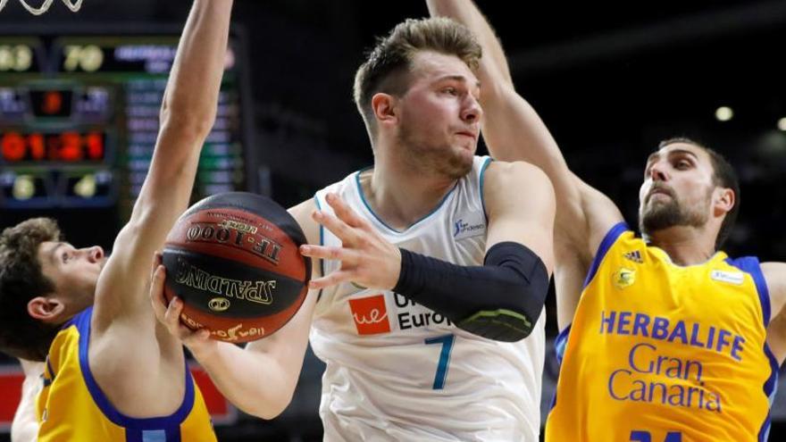 Doncic, en un momento del Real Madrid-Gran Canaria.