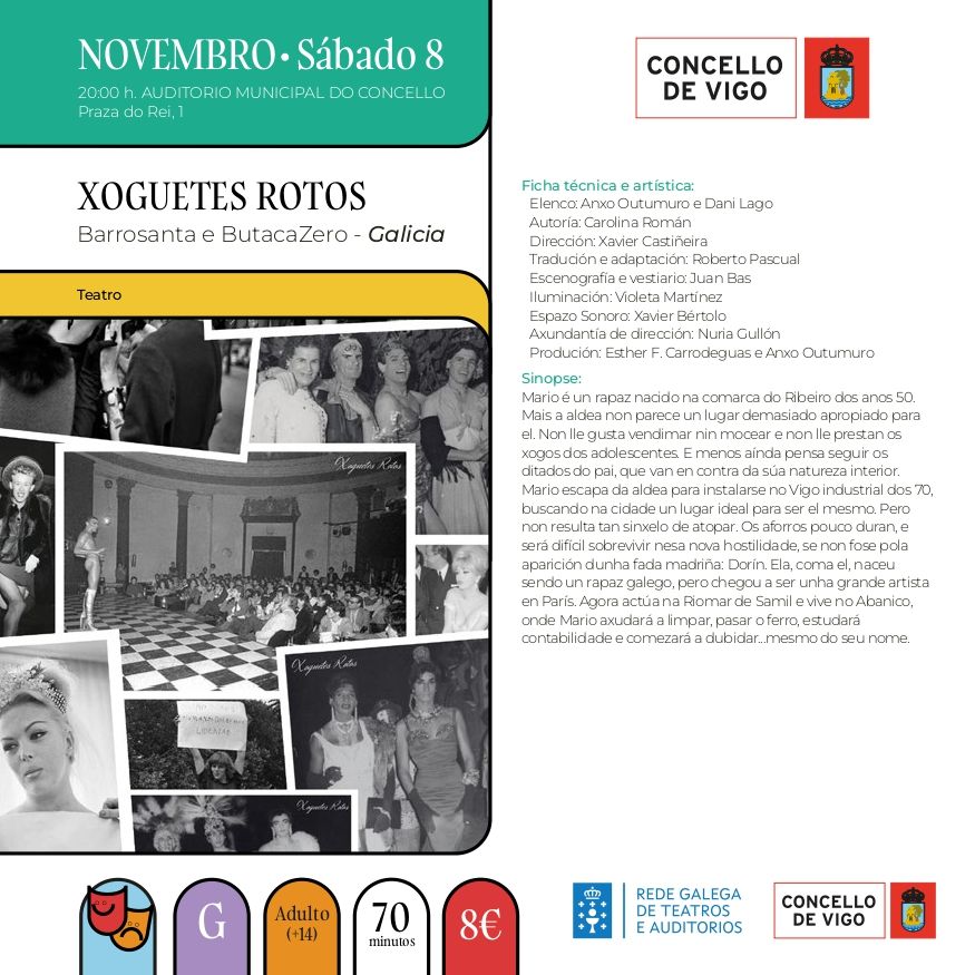 Ficha de «Xoguetes rotos» de VigoCultura 2025