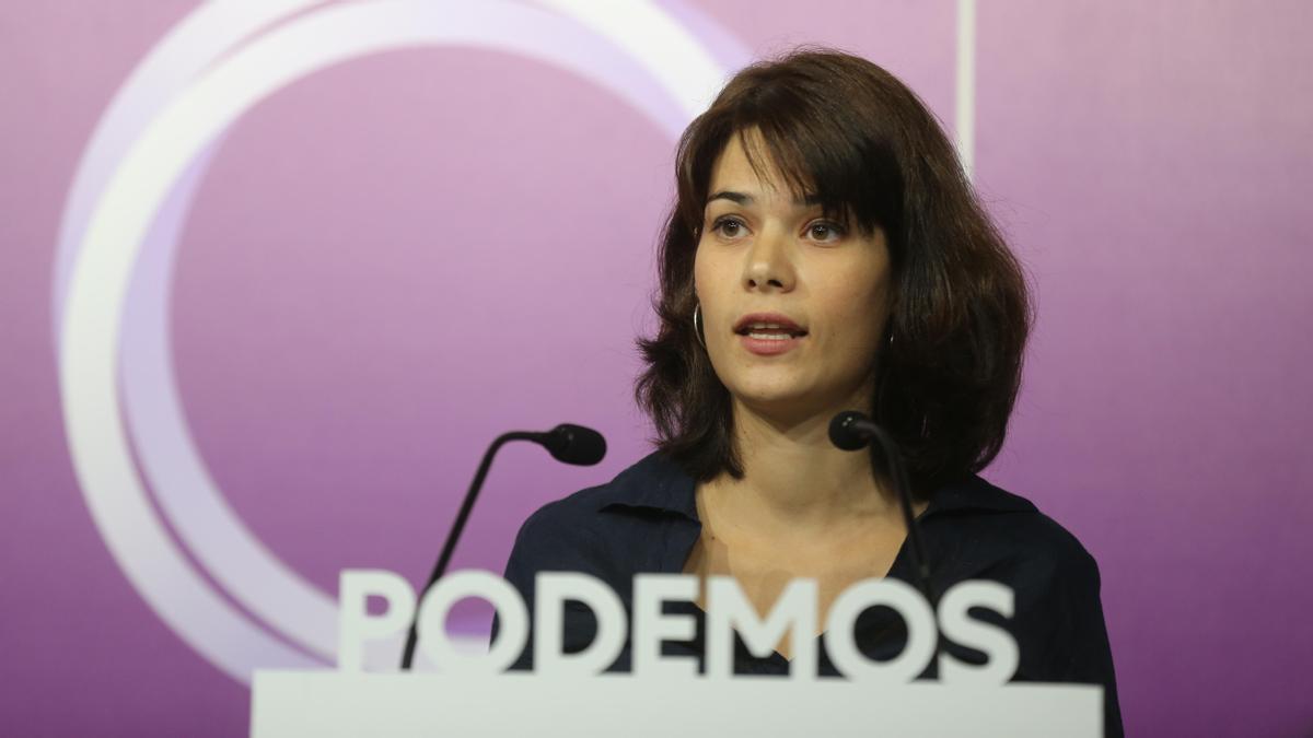 La coportavoz de Unidas Podemos, Isa Serra.