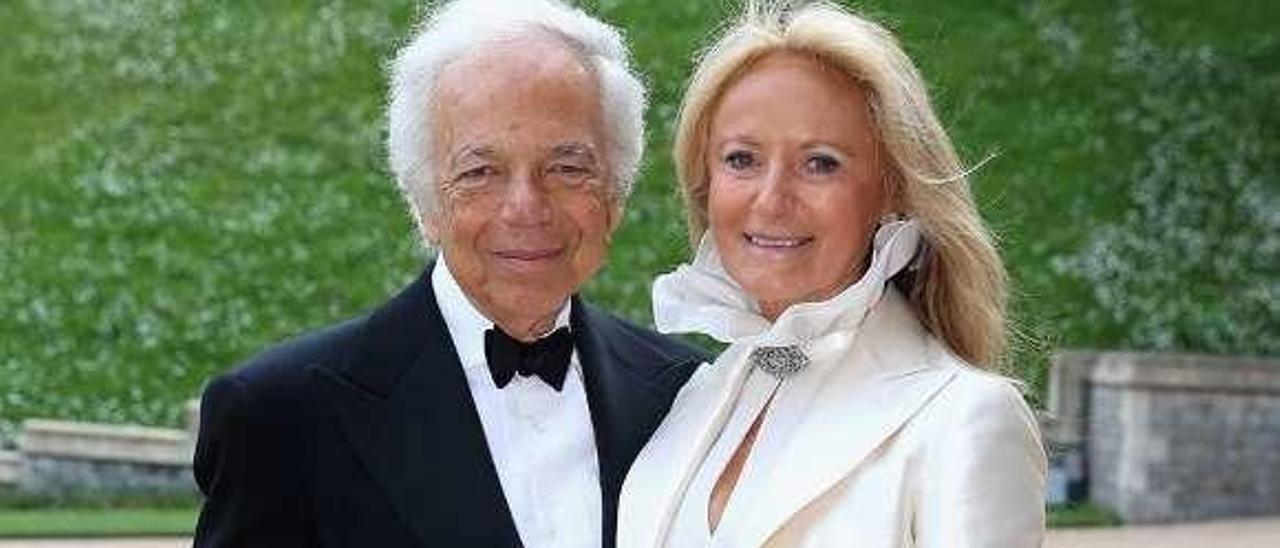 Ralph Lauren, con su esposa.