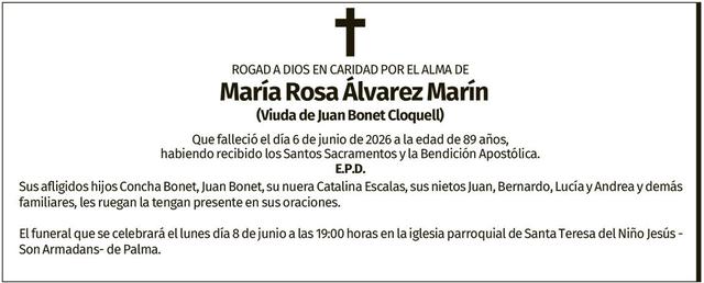 María Rosa Álvarez Marín