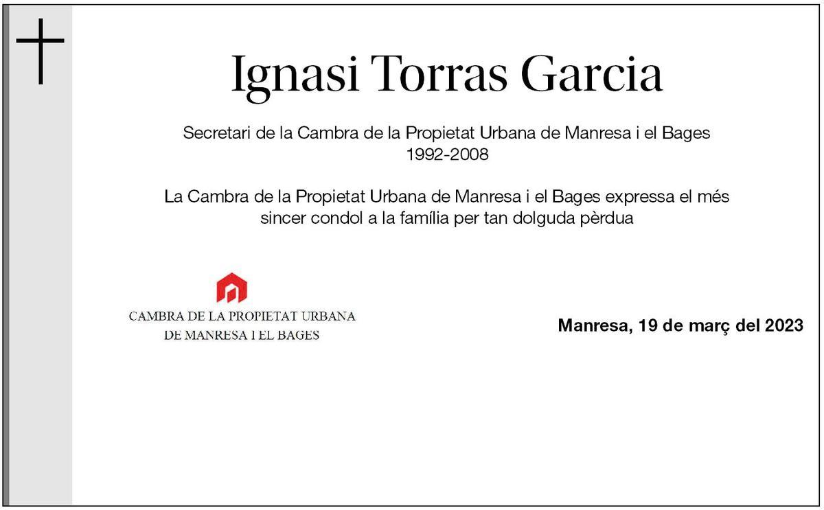 IGNASI TORRAS GARCIA