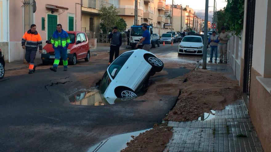 Casablanca, sin agua, al romperse una tubería