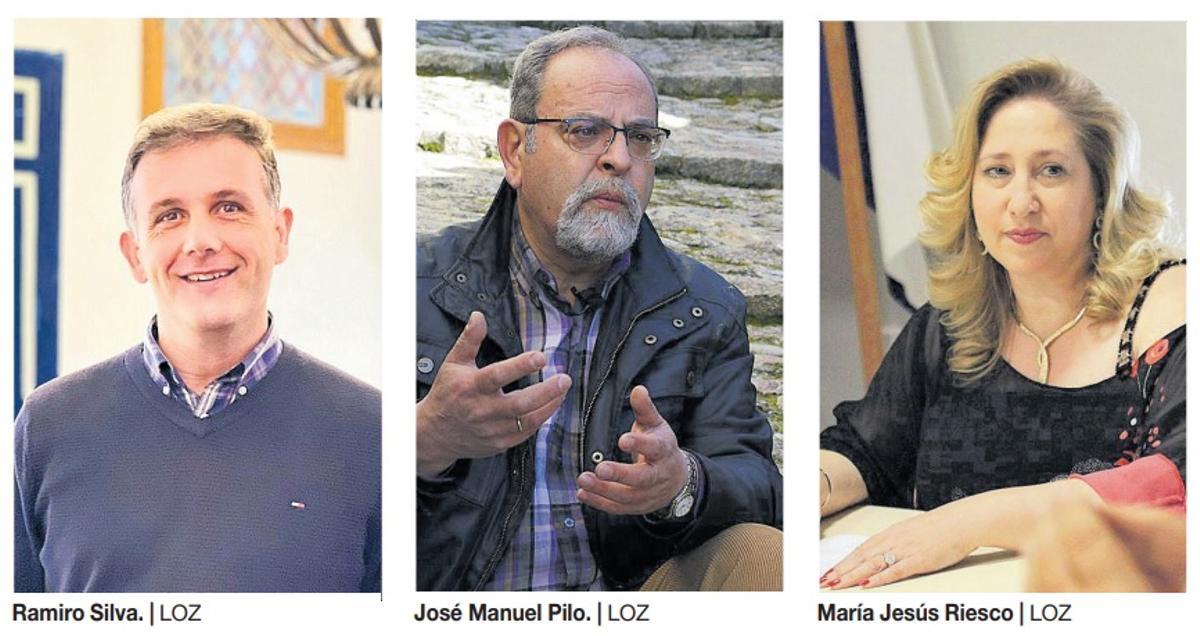 Ramiro Silva (Asturianos, PP), José Manuel Pilo (Fermoselle, Zamora Sí) y María Jesús Riesco (La Bóveda de Toro, PP).