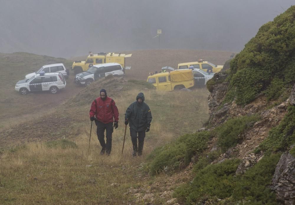 Rescate del montañero desaparecido en Somiedo