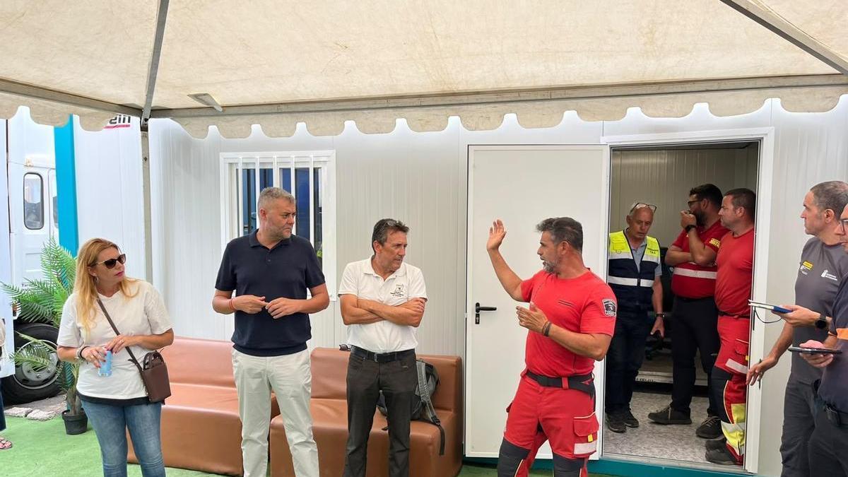 Más de 200 personas velan por la seguridad de la romería de Los Dolores en Lanzarote