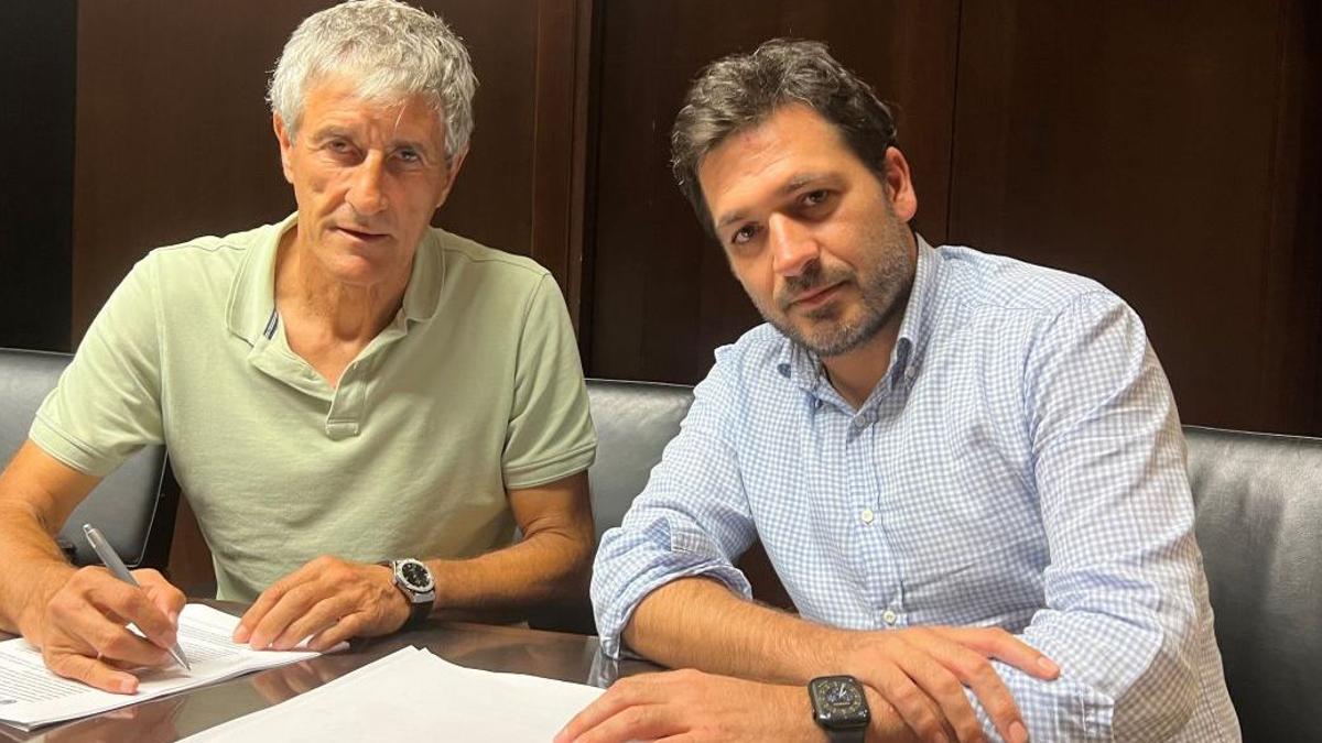 Quique Setién ya ha superadolos 100 días al frente del banquillo del Villarreal CF.