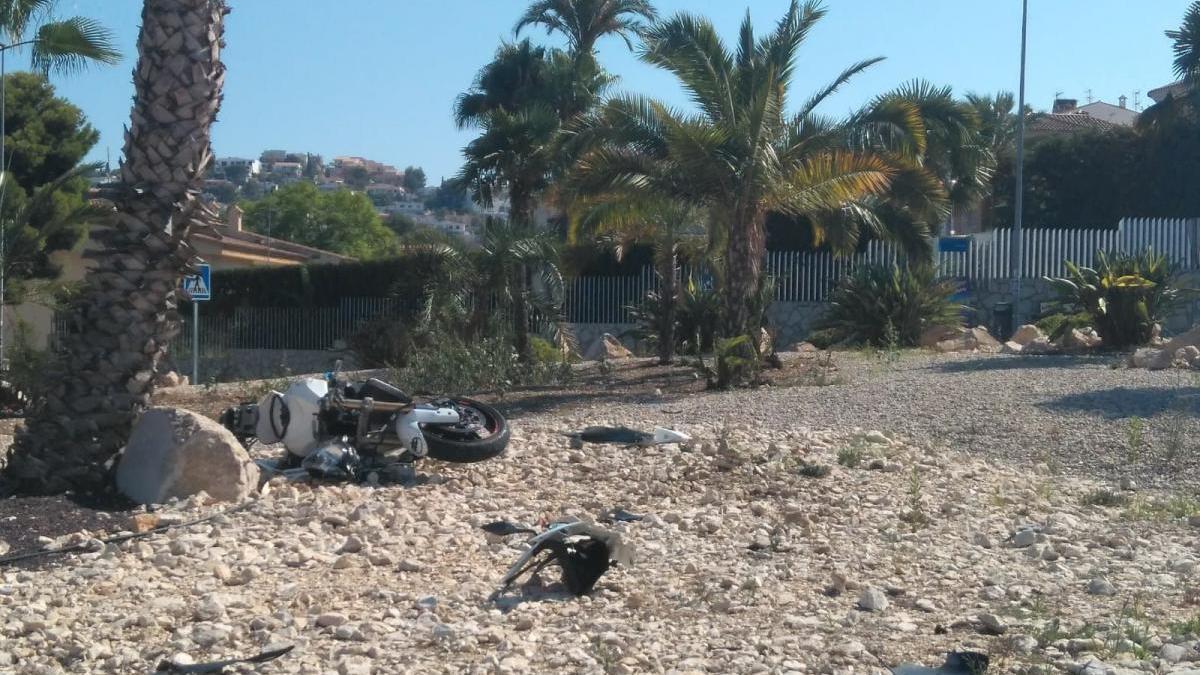 Un motorista herido en un accidente en Peñíscola