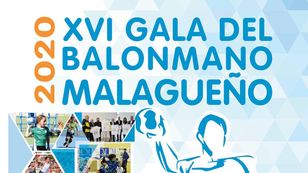 Cartel de la XVI Gala del Balonmano Malagueño, prevista para el 6 de junio.