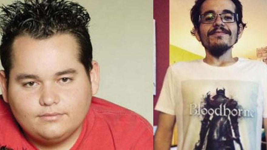 El antes y después de Andrés de la Cruz.