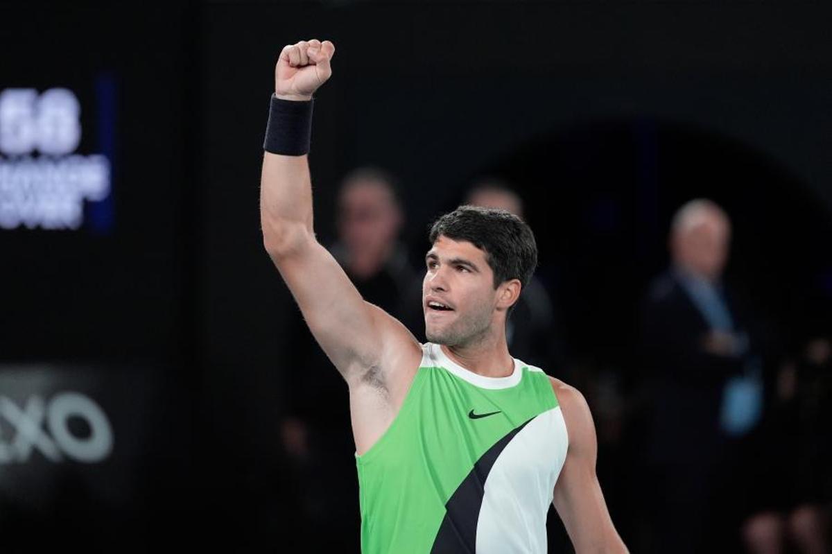 Alcaraz/Las mejores imágenes del Alcaraz–Djokovic, la final del Open de Australia