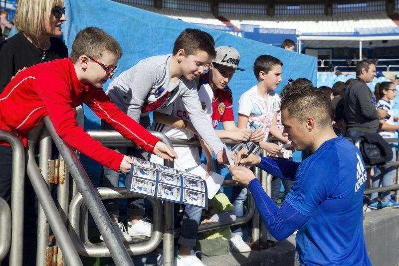 Entrenamiento de puertas abiertas del Real Zaragoza