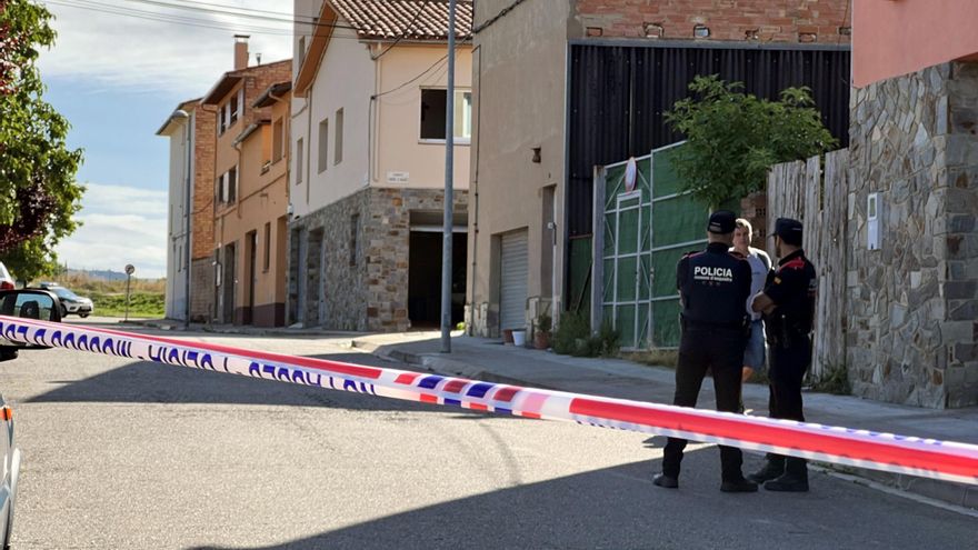 Els efectes de la calamarsada a la l'N-141c, poc abans d'arribar a Moià