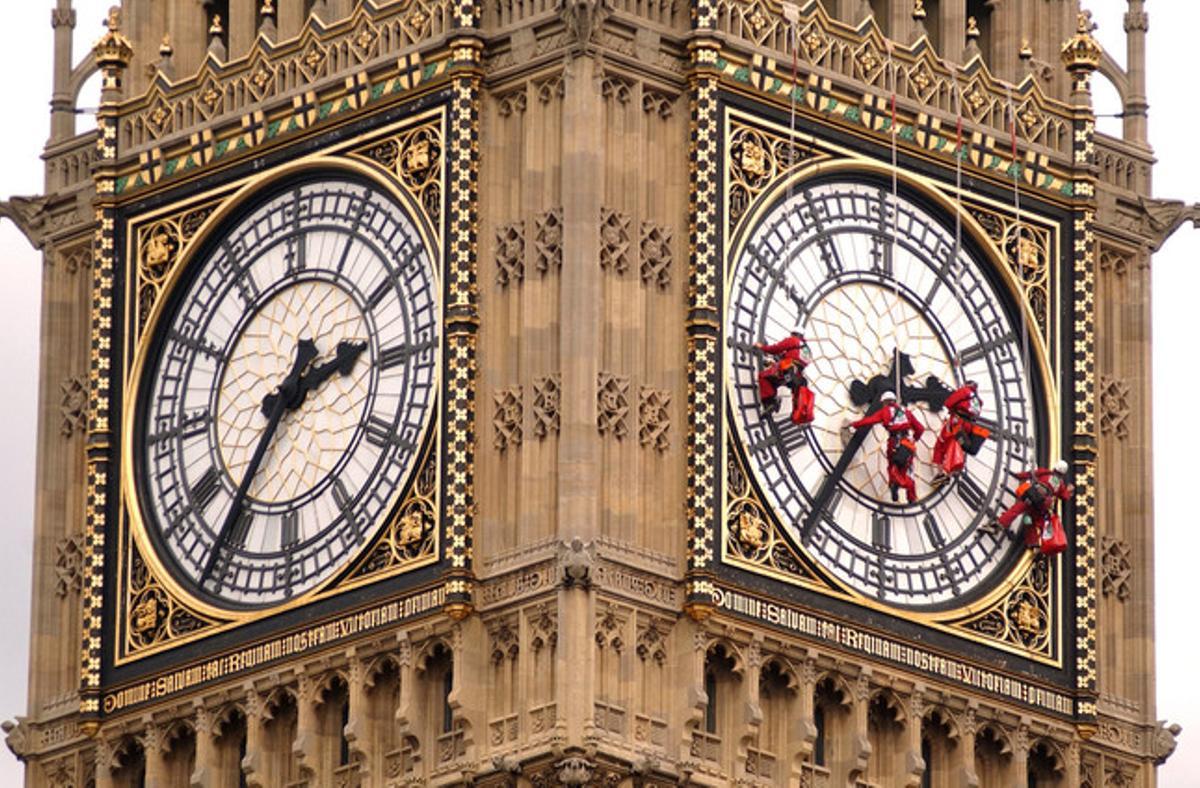 Façana del Big Ben, a Londres.