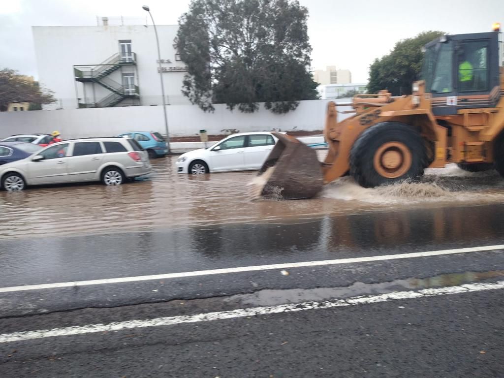 Inundaciones en Lanzarote por la borrasca 'Celia'