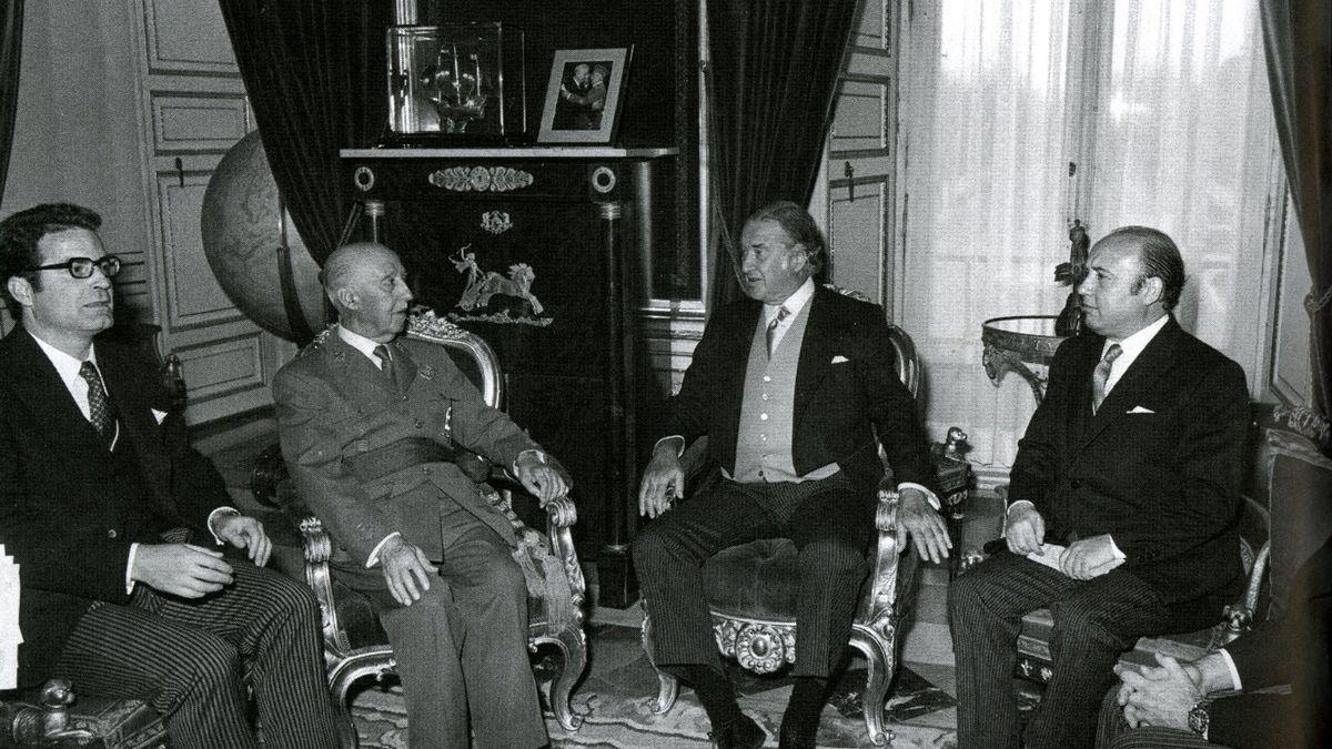 Francisco Franco, en una visita al Pardo de Henry Ford II.